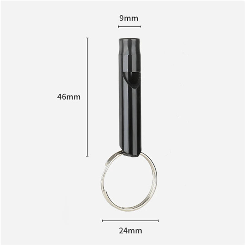 Aluminum Whistle Mini Size Multifunction Pendant With Keychain Keyring For Team Sports Outdoor Camping Hiking Survival Emergency