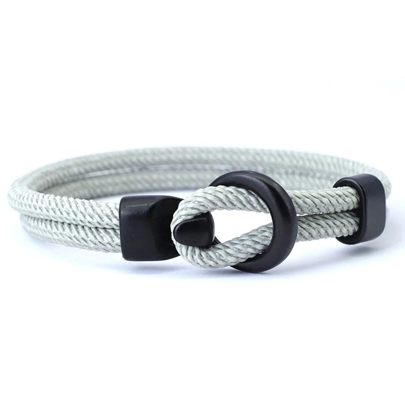Novel Grade A Rope Bracelet Men Double Layer Outdoor Camping Braclet Homme Accessories Survival Paracord Braslet Gift For Him