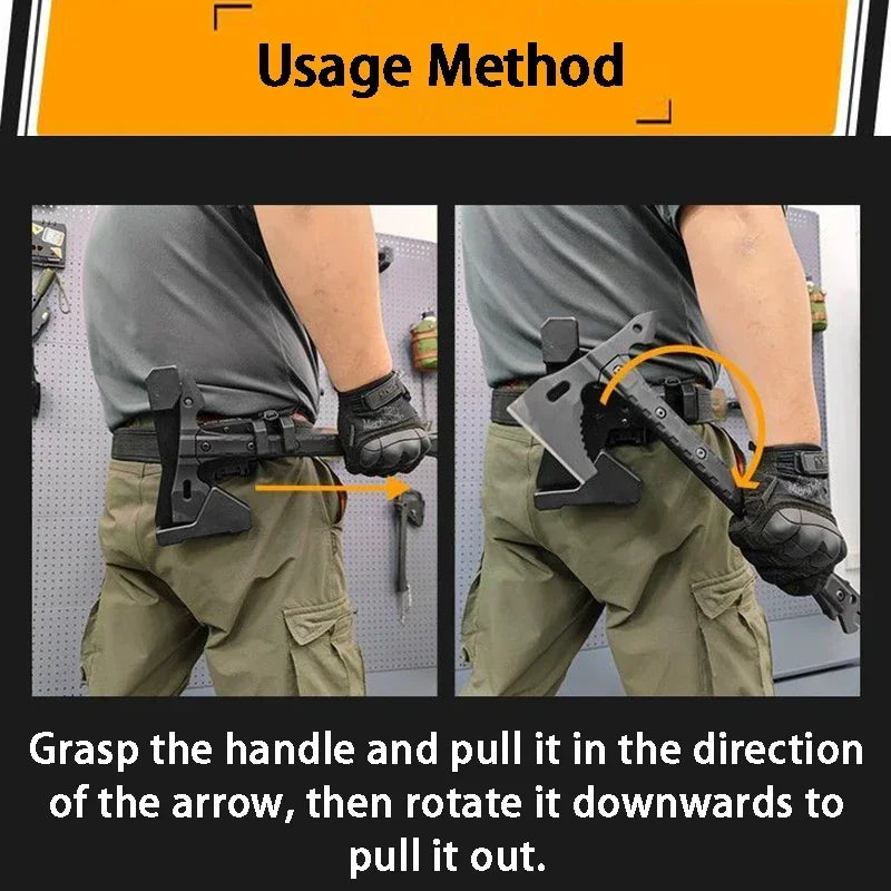 Multifunctional Hand Axe Mountain Camping Tactical Survival Defense Axes Outdoor Cutting Firewood Axe Portable Fire Rescue Axes