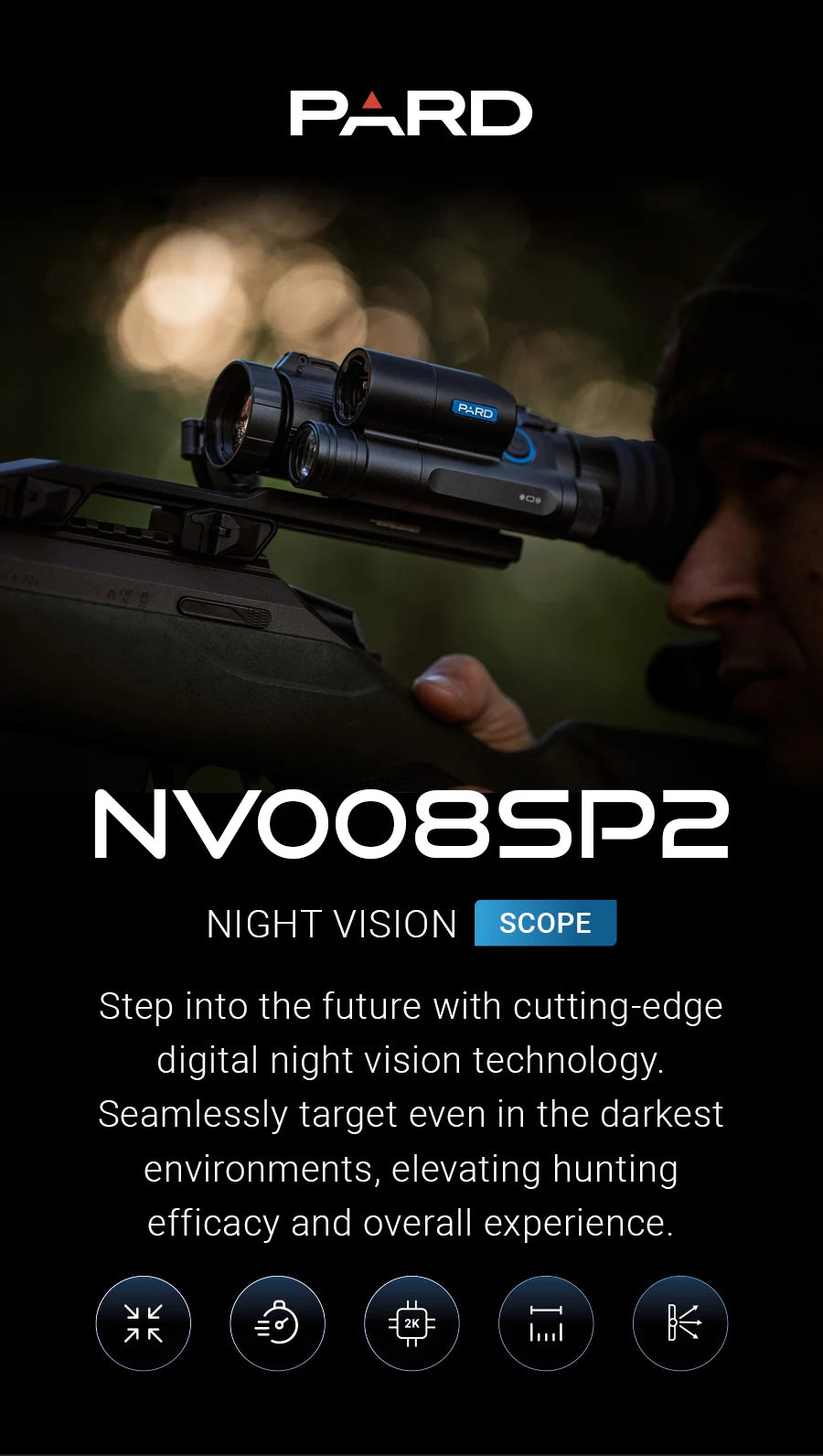 PARD NV008SP2LRF Monocular 2688*1520 NETD 20mK WiFi Waterproof Digital Camera