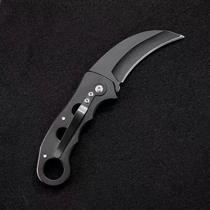 Outdoor Eagle Claw Military Knife Curved Detached Express Short Personalized Carrying Wolf Folding Knife Camping Survival Knife