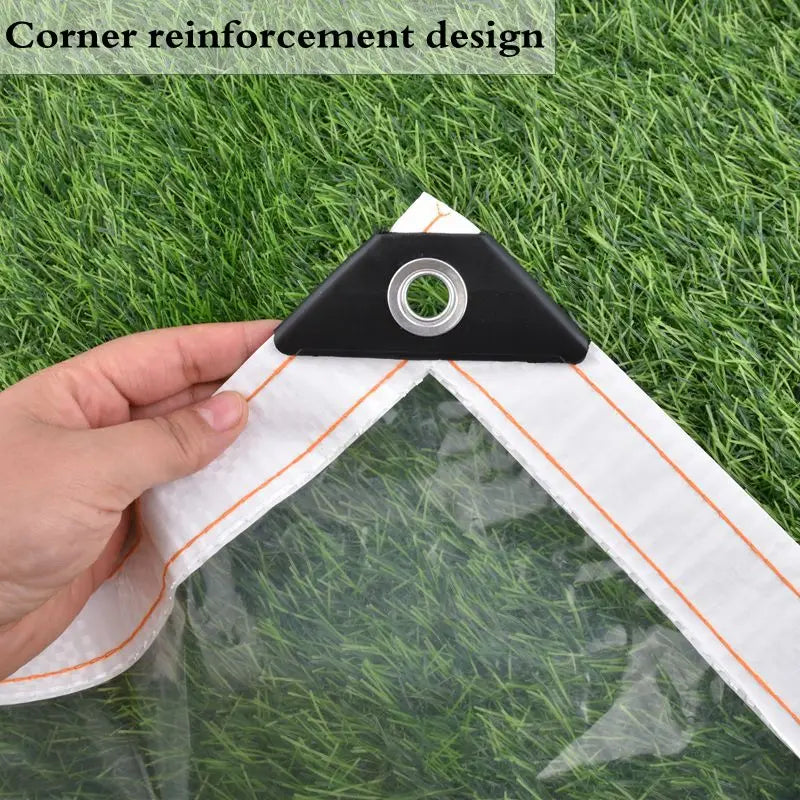 0.1mm PE Plastic Tarpaulin Outdoor Winter Snow Tarp Garden Patio Plants Cover House Tarp Pergolas Canopy ,Pets House Raincover