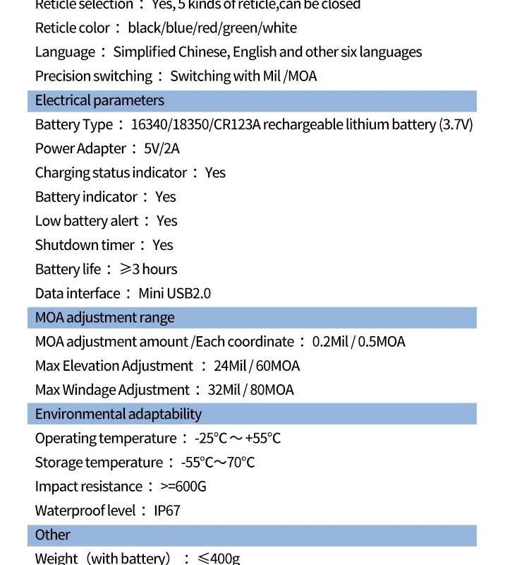 3.5X32 Digital Night Vision Scope with Video Recording | BDC Ranging | 7 Reticles | IP67 Waterproof for Rifle/Picatinny Rail