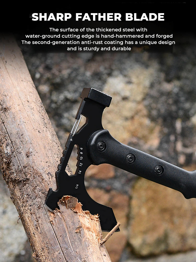 Outdoor Axe,High carbon steel Woodworking Axe multifunctional survival hatchet Camping Supplies Tactical Hunting Tools