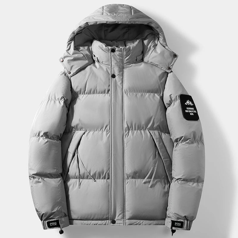Outdoor Men's Hiking Camping Windproof Breathable Warm Cotton Clothing Winter Comfortable Fashionable and Trendy Hooded Jacket