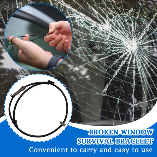Emergency Broken Window Survival Bracelet Emergency Glass Breaker Lightweight And Easy To Carry Men'S Fashion Bracelet