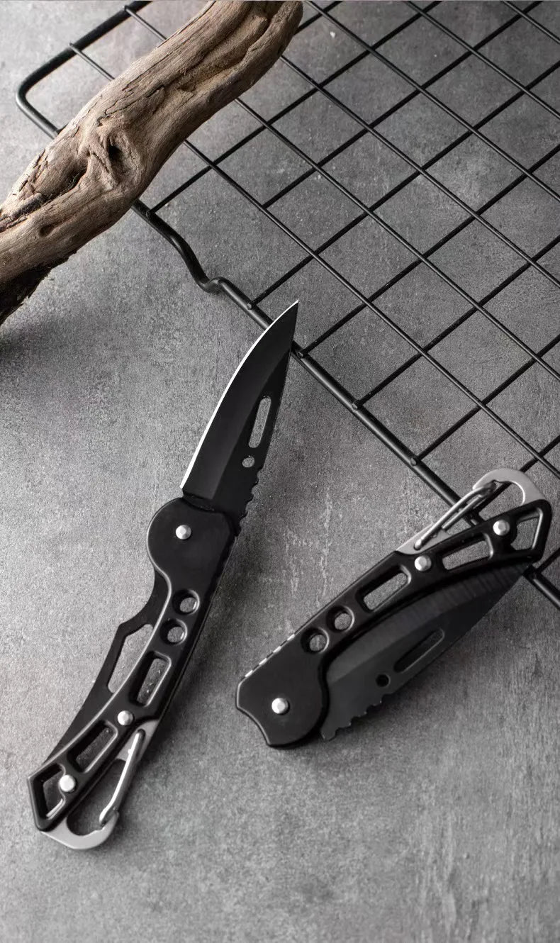 Convenient Stainless Steel Pocket Knife Mini Folding Knife Carry-on Defense Keychain Portable Pocket Knife Fruit Knife