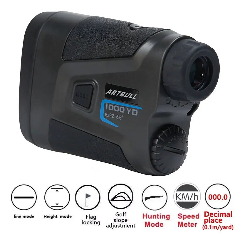 ARTBULL Laser Rangefinder Hunting Outdoor 1200M 650M Golf Rangefinder with Flag-Lock Slope Adjusted Distance Meter