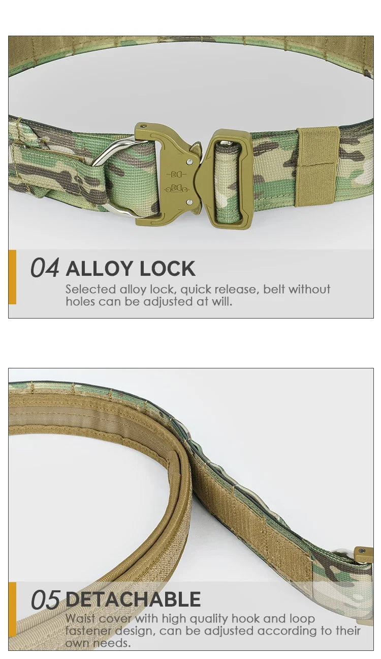 ARTEX Outdoor 1000D Nylon Battle Belt Sets Duty Belts Law Enforcement Airsoft Utility Belt with Mag Pouches