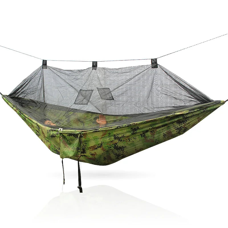 Lightweight Portable Camping Hammock and Tent Awning Rain Fly Tarp Waterproof Mosquito Net Hammock Canopy 210T Nylon Hammocks