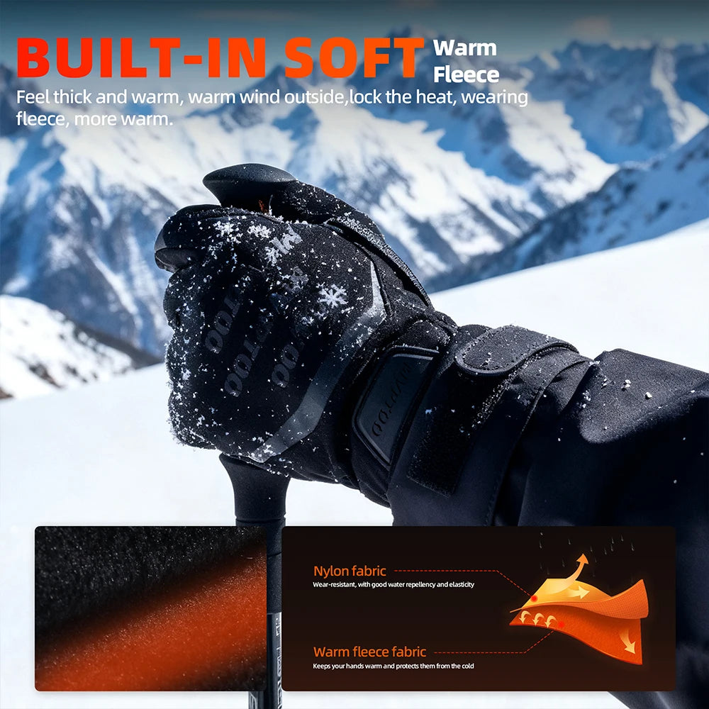 Winter Fleece Hunting Gloves Thermal TouchScreen Windproof Water-repellent Non-slip Accessories Sport Outdoor Hiking Camping Ski