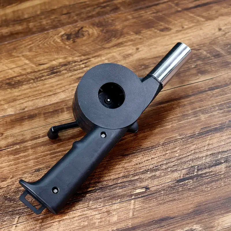 Portable Hand Crank Fan Air Blower Manual BBQ Grill Fire Starter Flame Exciter Cooking Tool for Barbecue Picnic Camping BBQ Tool