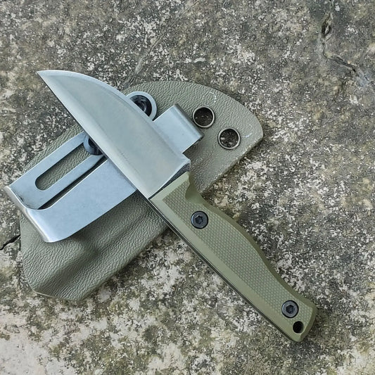 New G10 Handle Outdoor Camping Survival Fixed Blade Straight Knife EDC 420 Stainless Steel Sharp Neck Knives With Kydex Sheath