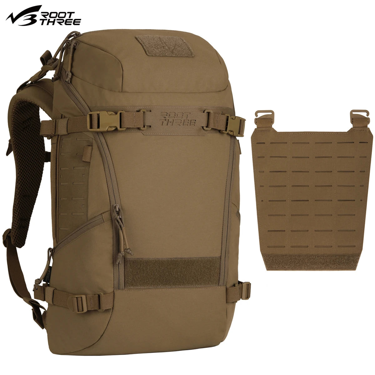 45L 500D/DML Nylon Waterproof MOLLE Tactical Backpack Outdoor Fishing Camping Hiking Bag Multi Layer Detachable DIY Backpack