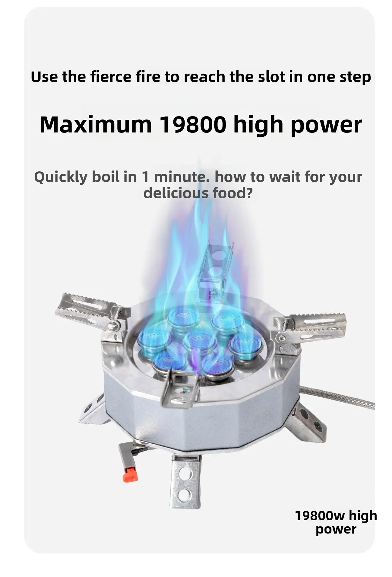 Mountainhiker Burner 15800W 19800W Gas Stove Cookware Portable Furnace Picnic Barbecue Supplies Outdoor Camping Hiking Tourist