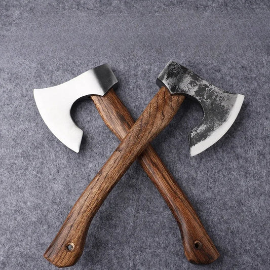 Outdoor camping firewood chopping tree head axe camping forging axe