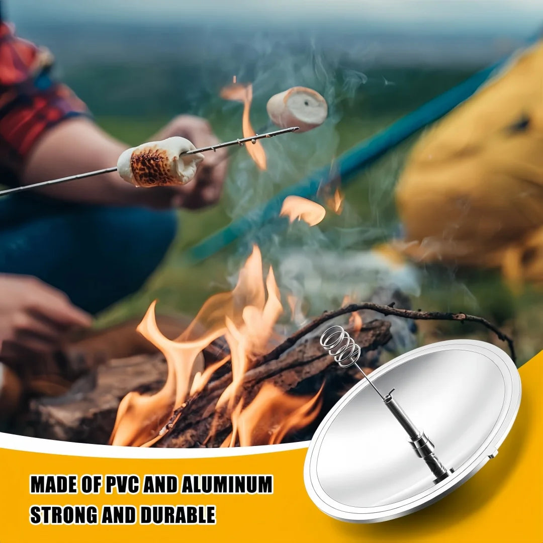 Outdoor Fire Starter Reflective Mirror Solar Windproof Waterproof for Mountain Climbing Camping Survival Fire Cigarette Lighter