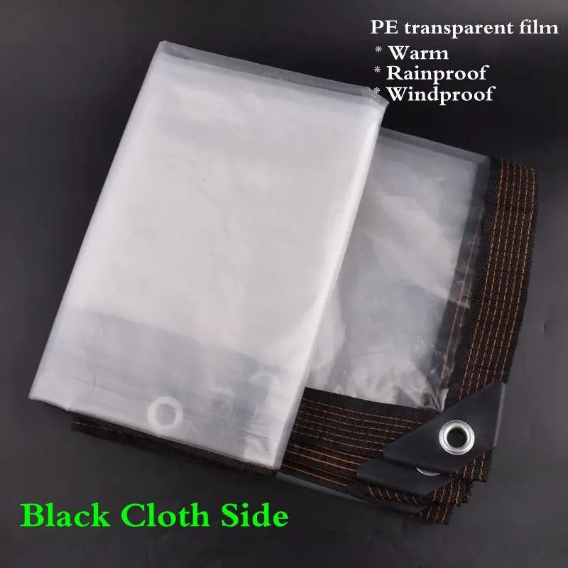 0.1mm PE Plastic Tarpaulin Outdoor Winter Snow Tarp Garden Patio Plants Cover House Tarp Pergolas Canopy ,Pets House Raincover