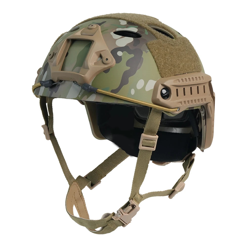 Military Helmet Kids Adults CS War Gaming Cosplay Outdoor Sports ABS Thickened Camouflage Army Helmet Head Protective Equipment