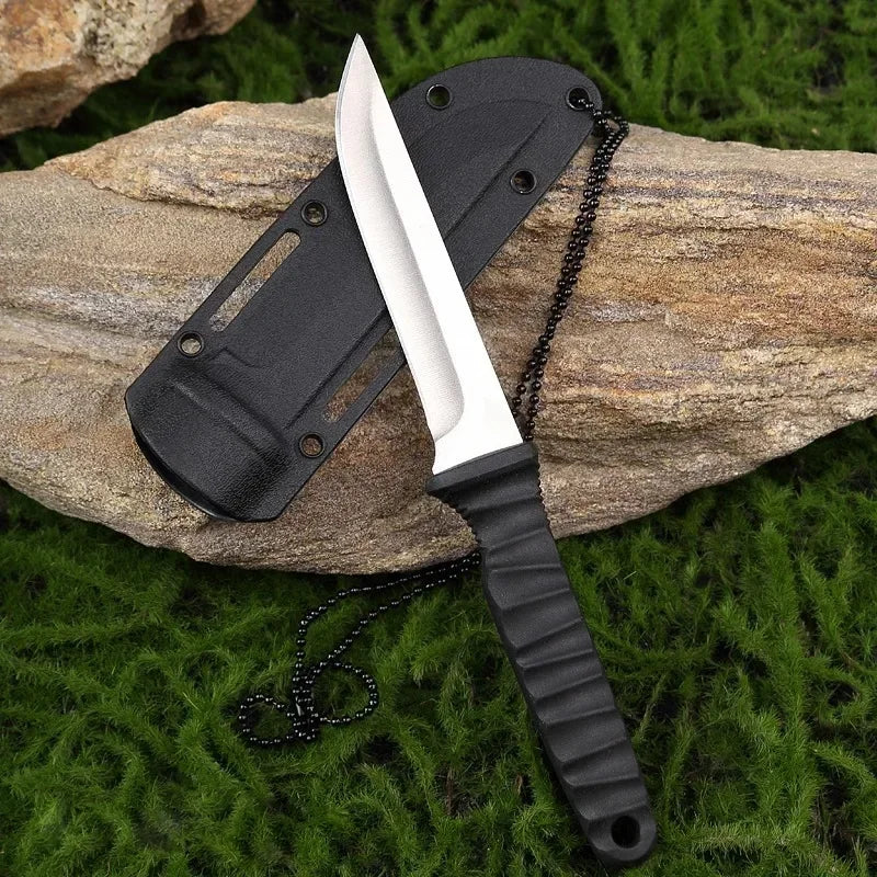 2026 New Outdoor knife self-defense knife outdoor survival knife high hardness one steel portable mountaineering knife ﻿