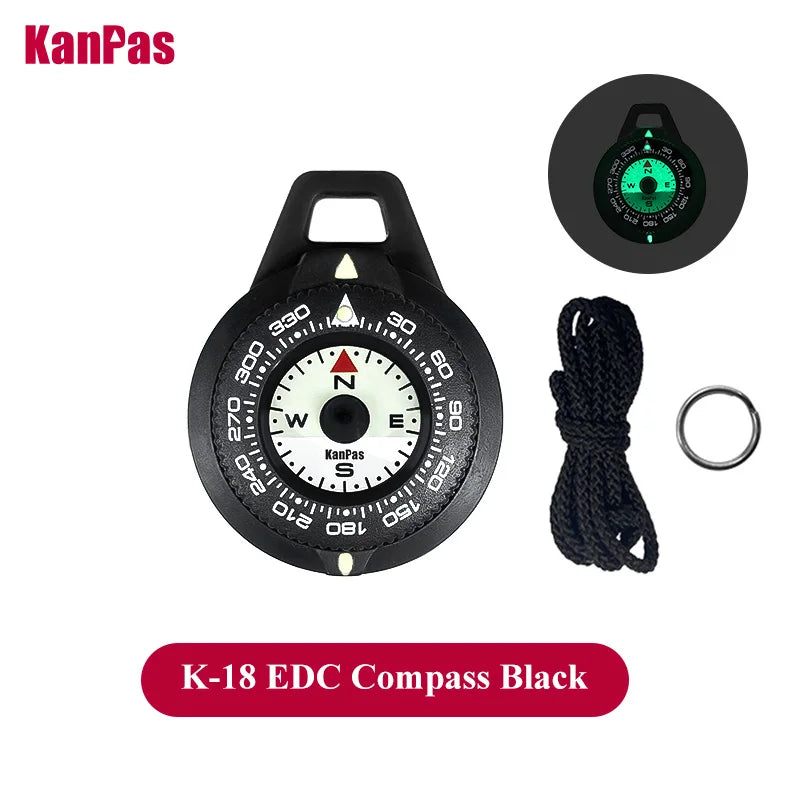 Kanpas EDC Outdoor Compass / Diving compass with Luminous /High Quality compass /Turnable Bezel/K18