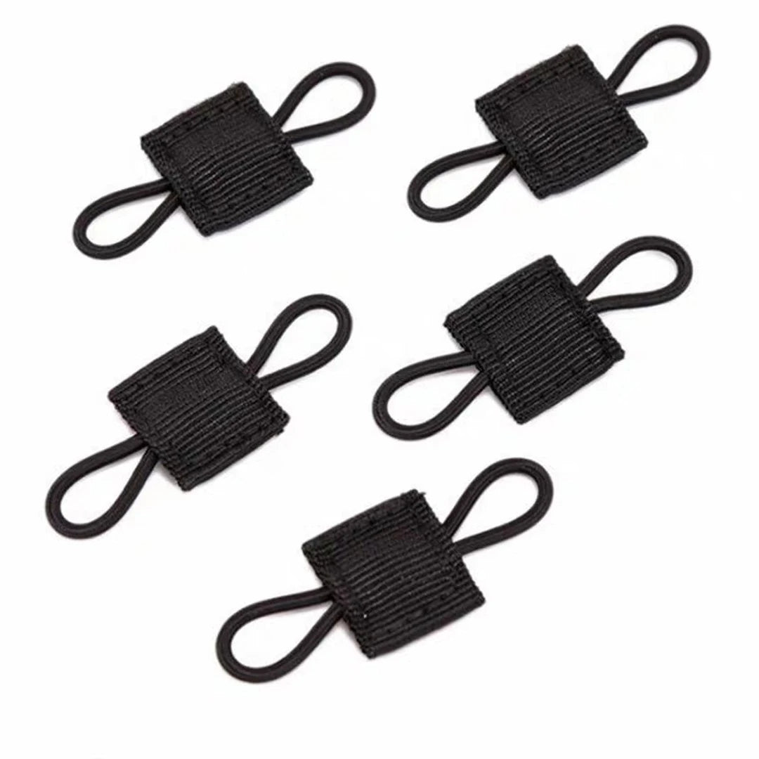 10pcs MOLLE Elastic Nylon Webbing Ribbon Buckle Outdoor Hiking Hunting Backpack Vest PTT Antenna Stick Pipe Binding Retainer