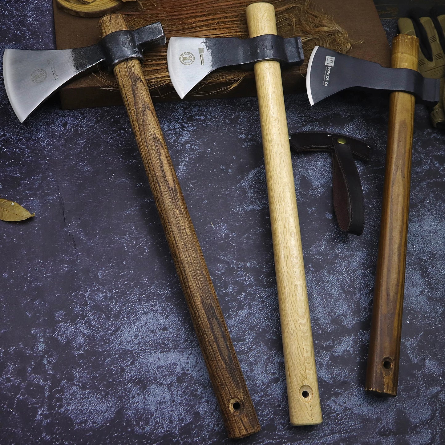 BA-KOR&WPKOPYA manufactures multi-purpose outdoor jungle survival axes, removable high-carbon steel logging axes