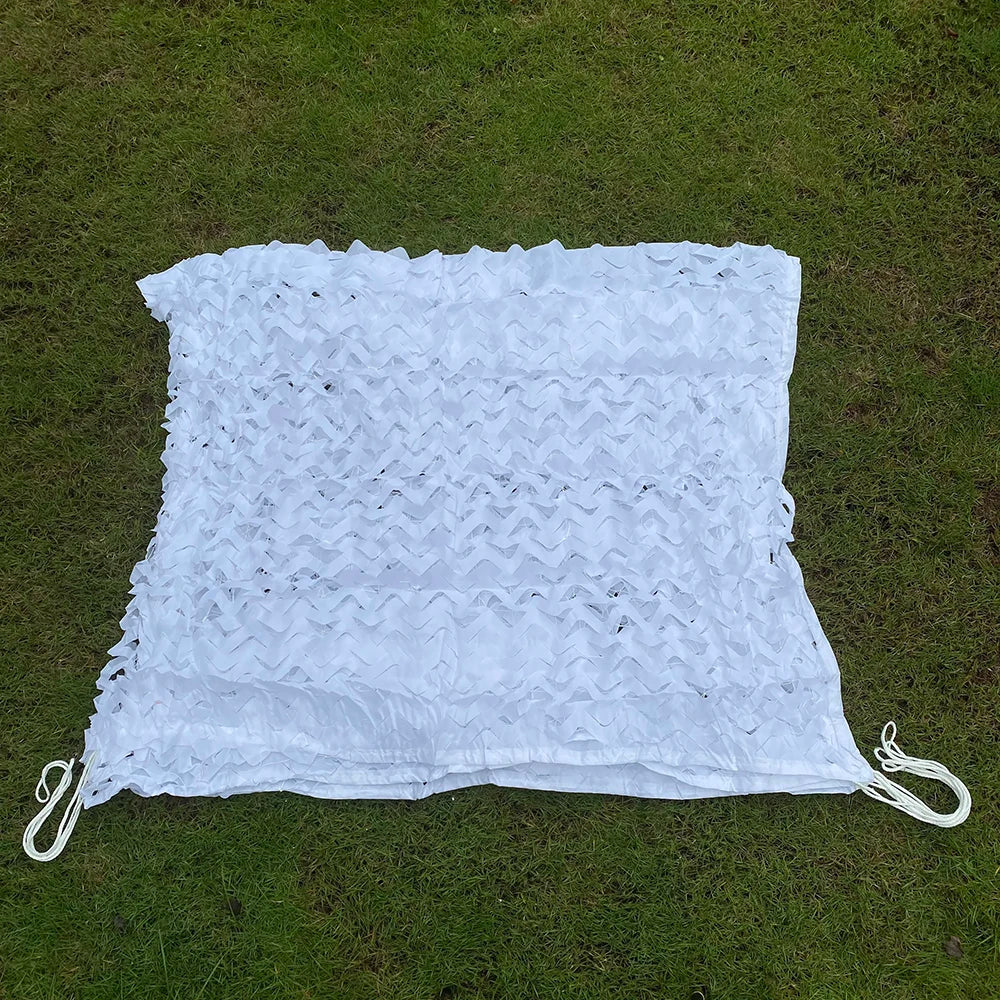 Welead 1.5m White Reinforced Camouflage Net Army Garden Decoration Fence Shade Hiding Mesh Outdoor 2m 3m 4m 5m 6m 7m 8m