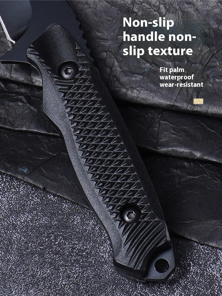 Outdoor Tactical Knife Personal Defense Sharp Diving Utility Knife High Hardness Integrated Dragon Bone Design Survival Tool