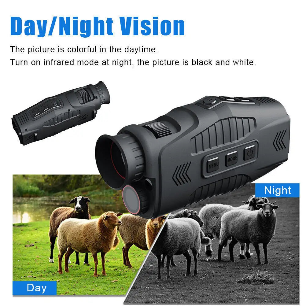 R11 1080P Monocular Infrared Night Vision Device Day Night Use Photo Video 5X Digital 300M Full Dark Viewing Distanc For Hunting