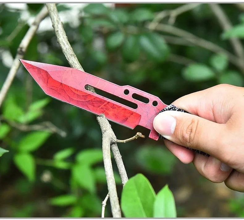 NEW Outdoor EDC Self-Defense Knife, Outdoor High Hardness Lifeguard Knife, Stainless Steel Knife for Camping Climbing