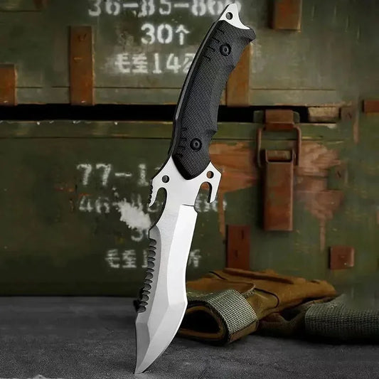 Portable High Hardness Survival Knife Straight Outdoor Tool Pocket Military Hunting Tactics Knife