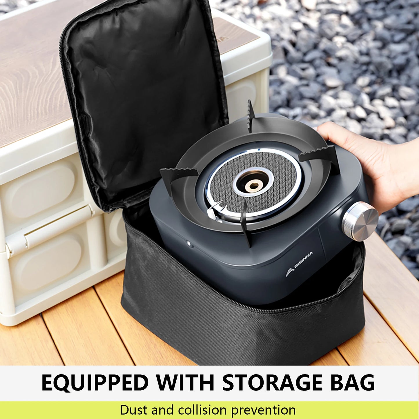 BISINNA 4000W High-power Infrared Stove Portable Lightweight Gas Burner Split Type Stove Outdoor Camping Supplies Picnic Hiking