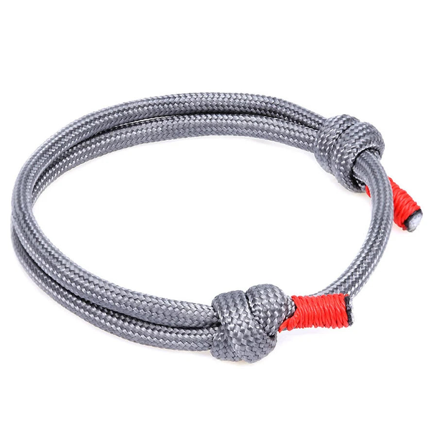 550 Paracord Rope Thread Knot Wrap Survival Bracelets Handmade Double Layer Emergency Outdoor Multipurpose Women Men Jewelry