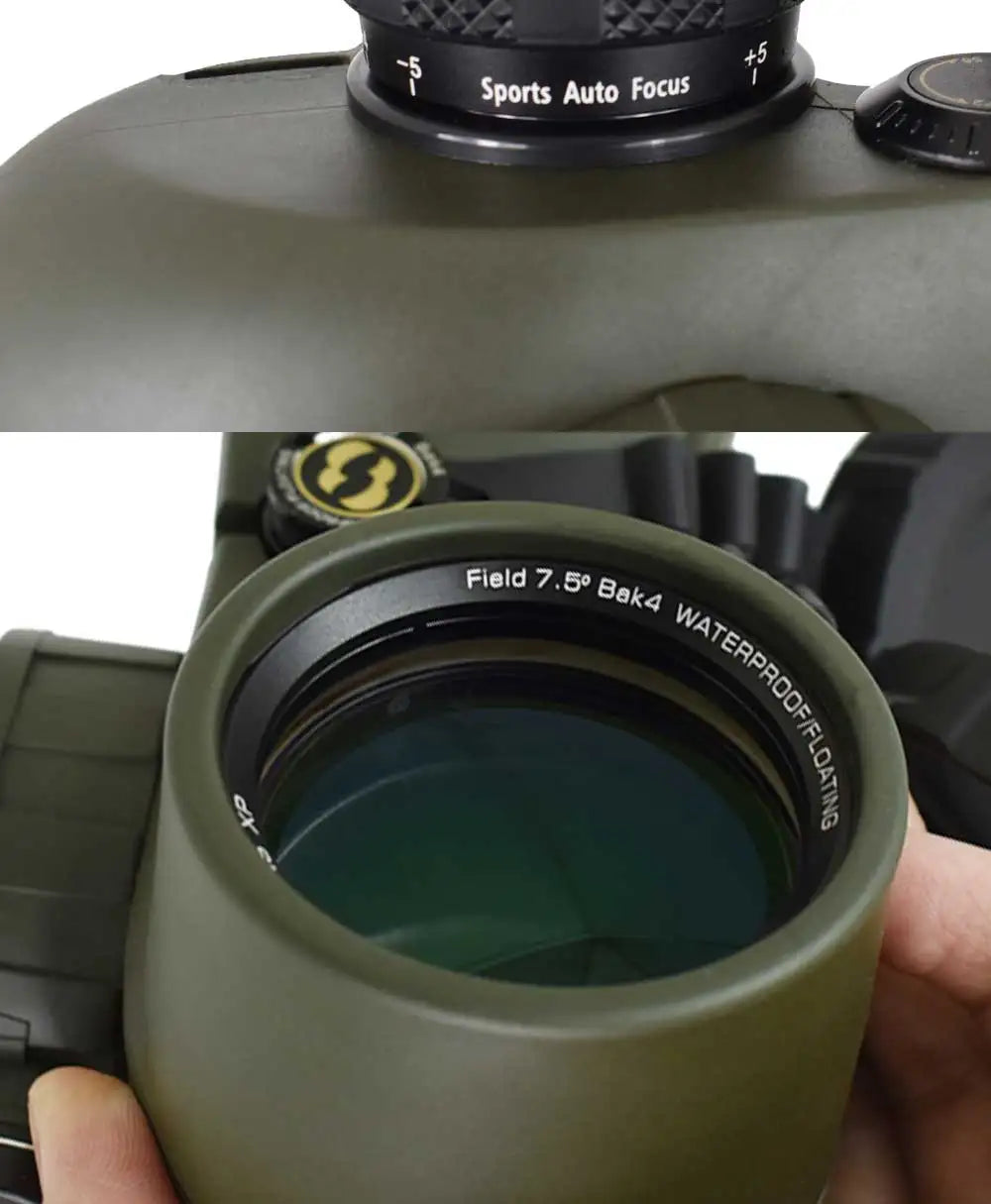Powerful Marine Binoculars Boshile 7x50 Waterproof Telescope With Rangefinder Compass BAK4 Prism FMC Lens For Navigation Hunting