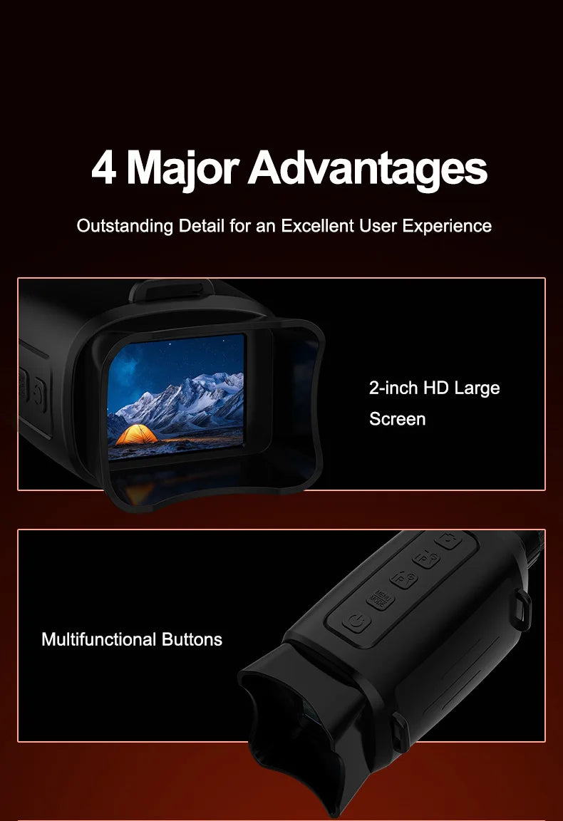 Monocular Night Vision Device 16X Digital Zoom 1080P HD Infrared Camera Hunting Telescope Outdoor Search Full Darkness 300m