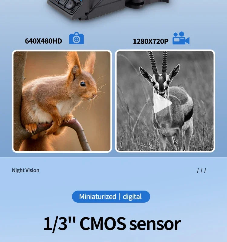 3.5X32 Digital Night Vision Scope with Video Recording | BDC Ranging | 7 Reticles | IP67 Waterproof for Rifle/Picatinny Rail