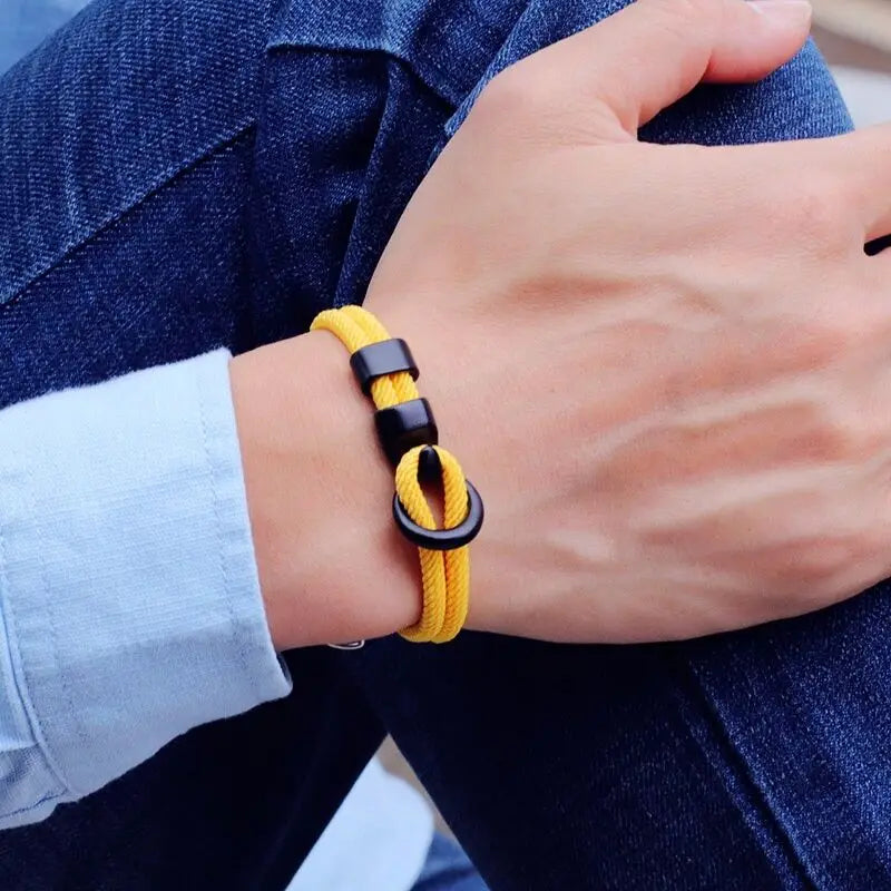 Novel Grade A Rope Bracelet Men Double Layer Outdoor Camping Braclet Homme Accessories Survival Paracord Braslet Gift For Him
