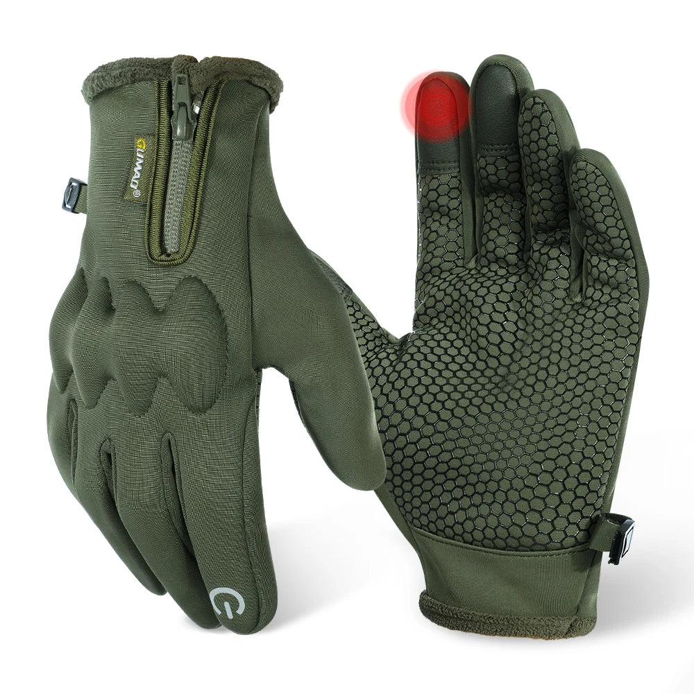 Winter Thermal Gloves Fleece Touch Screen Windproof Sport Outdoor Skiing Hiking Camping Hunting Cycling Non-slip Protective Gear