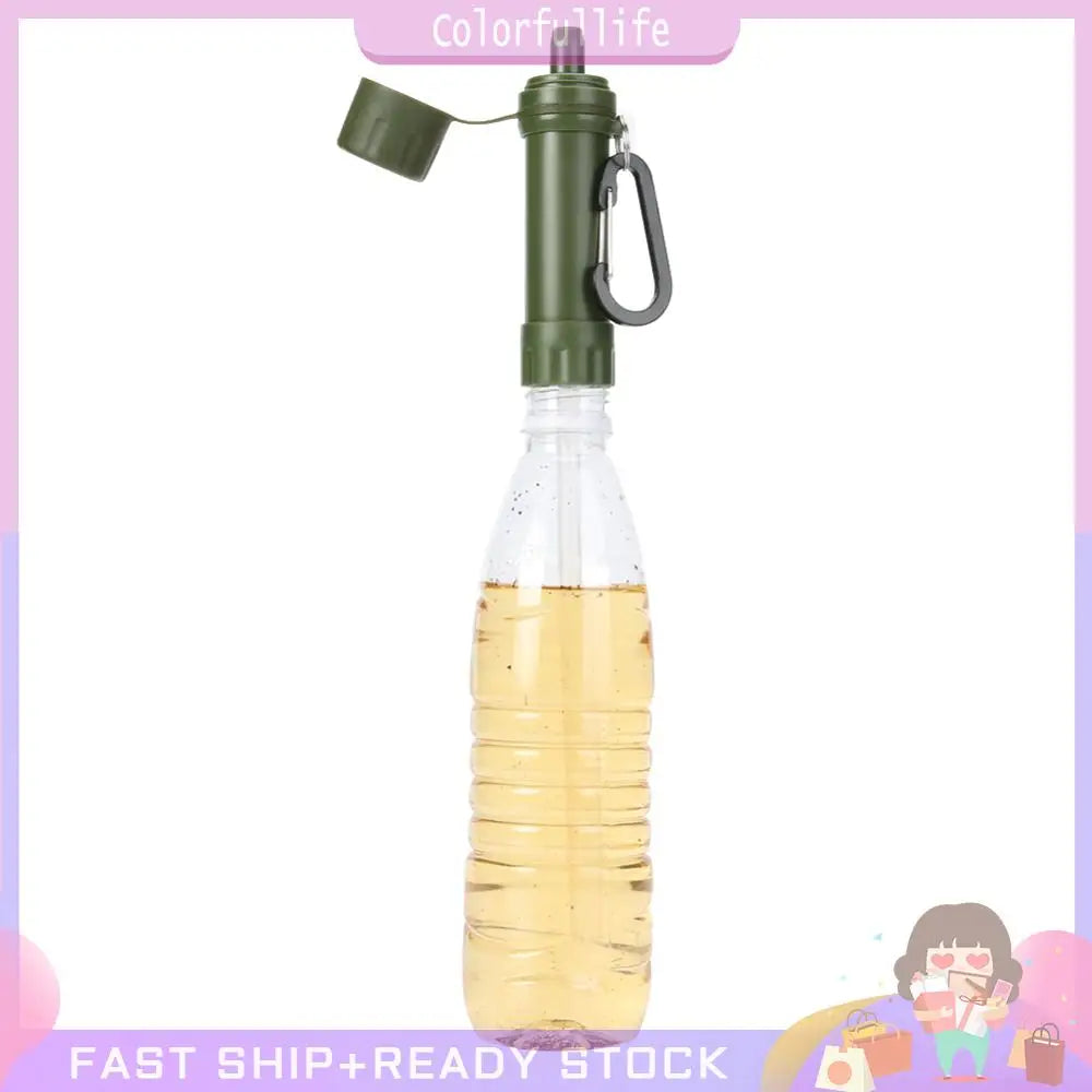 Personal Wild Life Emergency Water Filtering Tools Survival Water Purifier Straw for Outdoor Camping Hiking Hunting