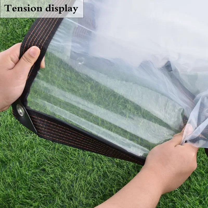 0.1mm PE Plastic Tarpaulin Outdoor Winter Snow Tarp Garden Patio Plants Cover House Tarp Pergolas Canopy ,Pets House Raincover