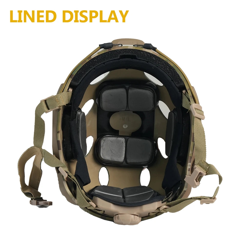 Military Helmet Kids Adults CS War Gaming Cosplay Outdoor Sports ABS Thickened Camouflage Army Helmet Head Protective Equipment