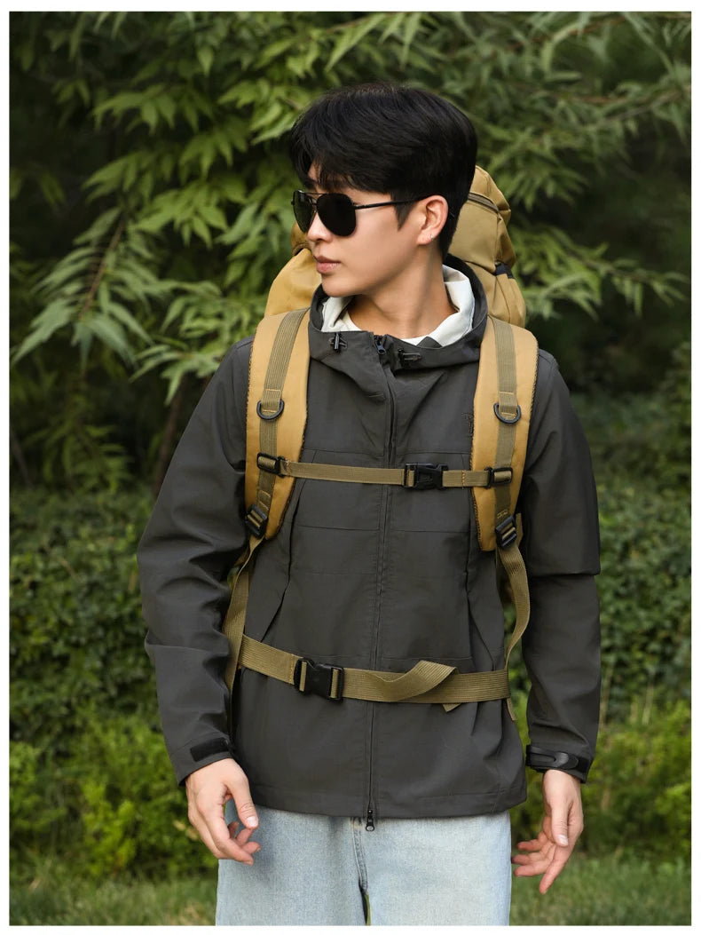 Tactical Climbing Backpack Large Capacity Travel Bag Outdoor Shoulder Camping Hiking Rucksack Men Women Mountaineering Backpack