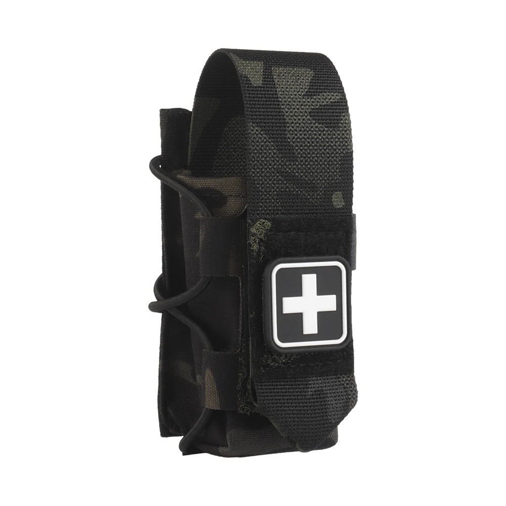Tactical Tourniquet Pouch Versatile TQ Holder Quick Deploy Trauma Kit Storage Molle Clip Combat Belt Hunting Vest Accessories