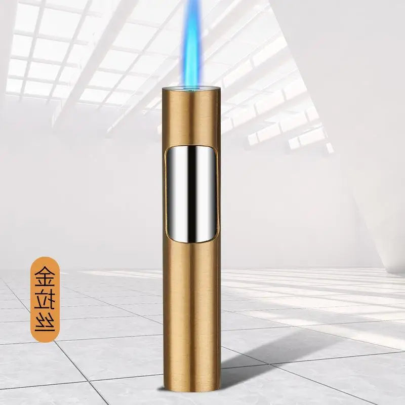 4PC/1PC Honest Metal Windproof Torch Gas Lighter,  Refillable Pen Jet Flame Igniter for Kitchen BBQ Candle Camping Men's Gadget