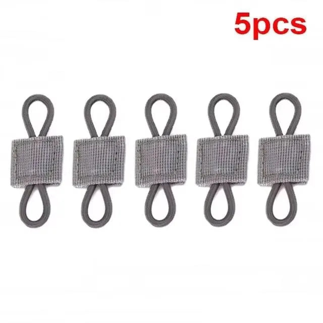 10pcs MOLLE Elastic Nylon Webbing Ribbon Buckle Outdoor Hiking Hunting Backpack Vest PTT Antenna Stick Pipe Binding Retainer