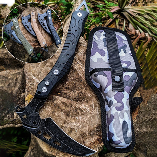 Foldable Survival Fire Axe Outdoor Camping Tactical Axes Multi-purpose Bushcraft Axe Self-defense Hand Ax Wilderness Survival