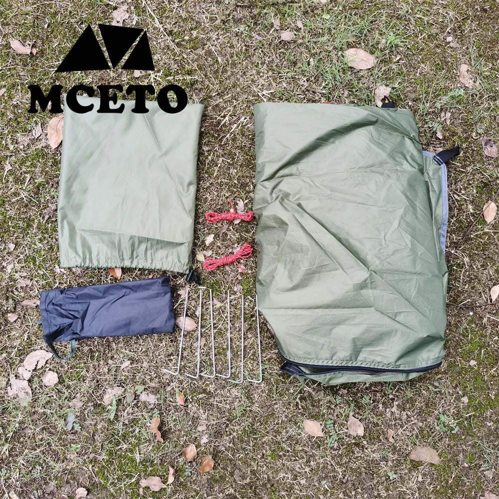 Ultralight Backpacking Tent 1 Person Outdoor Single Man 3 Season Rodless Camping Tent with 210D Oxford Cloth Professional Design