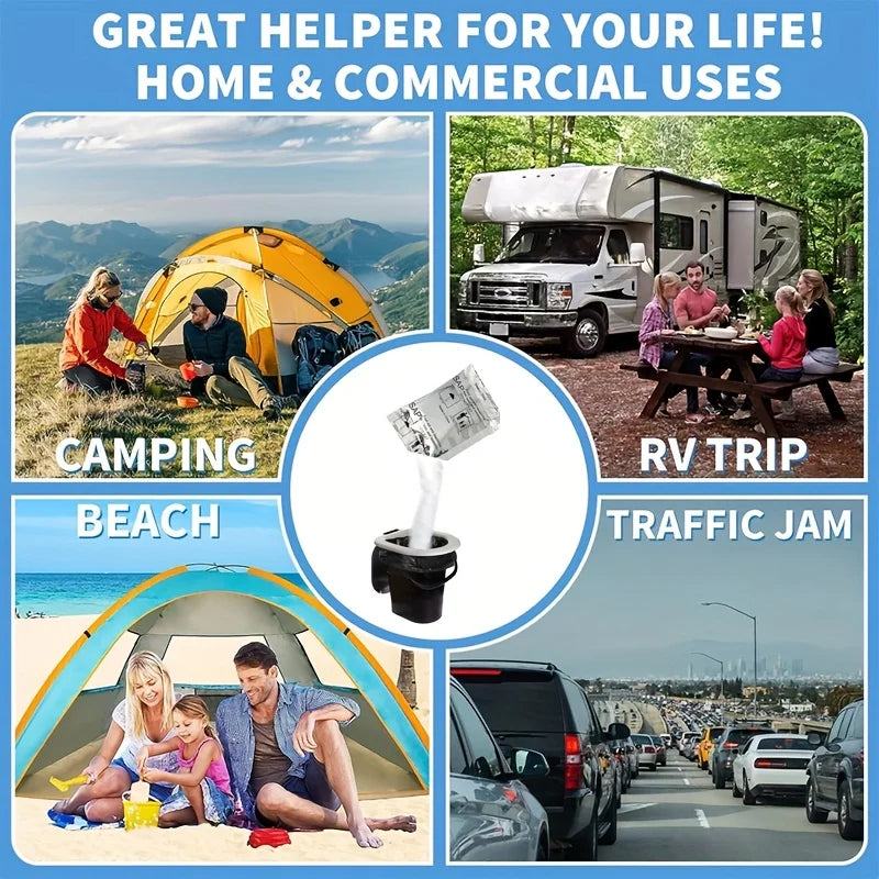 10/20pcs Outdoor Camping Toilet Urine Solidification Deodorizer Car Folding Toilet Water Absorption Coagulation Urine Deodorizer