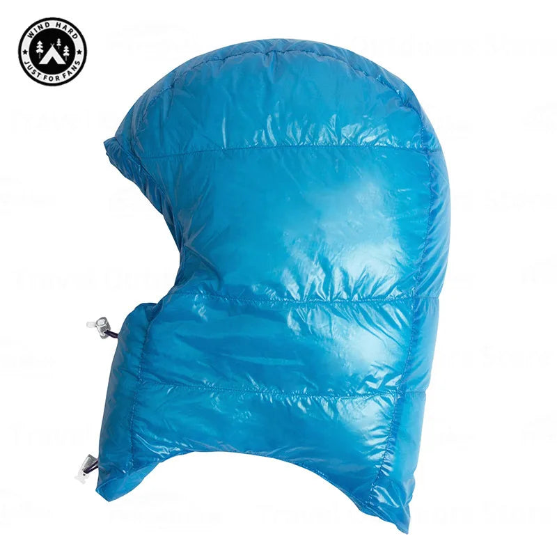 AEGISMAX WIND HARD 10D 800FP Ultralight Down Hat Outdoor Camping Windpoof Caps Warm Snow Hood with Neck Winter Ski Uinsex